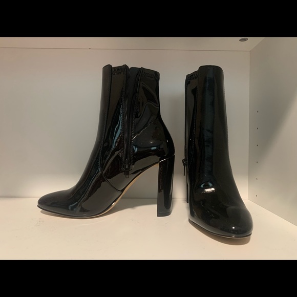 Aldo patent block boots - Picture 2 of 4